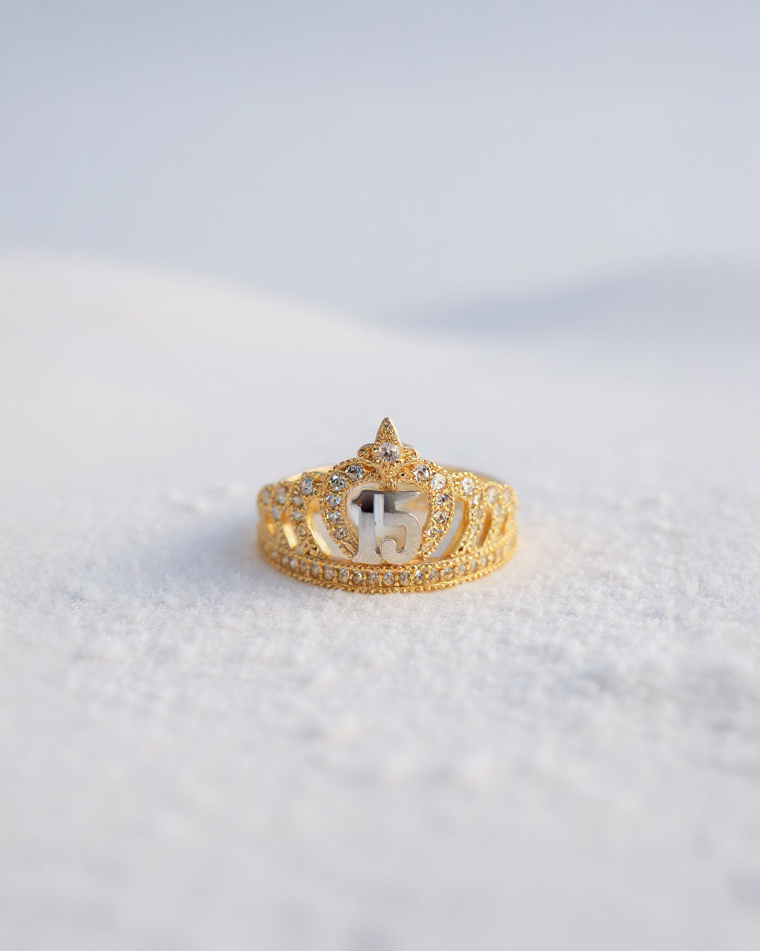 Anillo de Quinceañera, Oro Italiano 14K