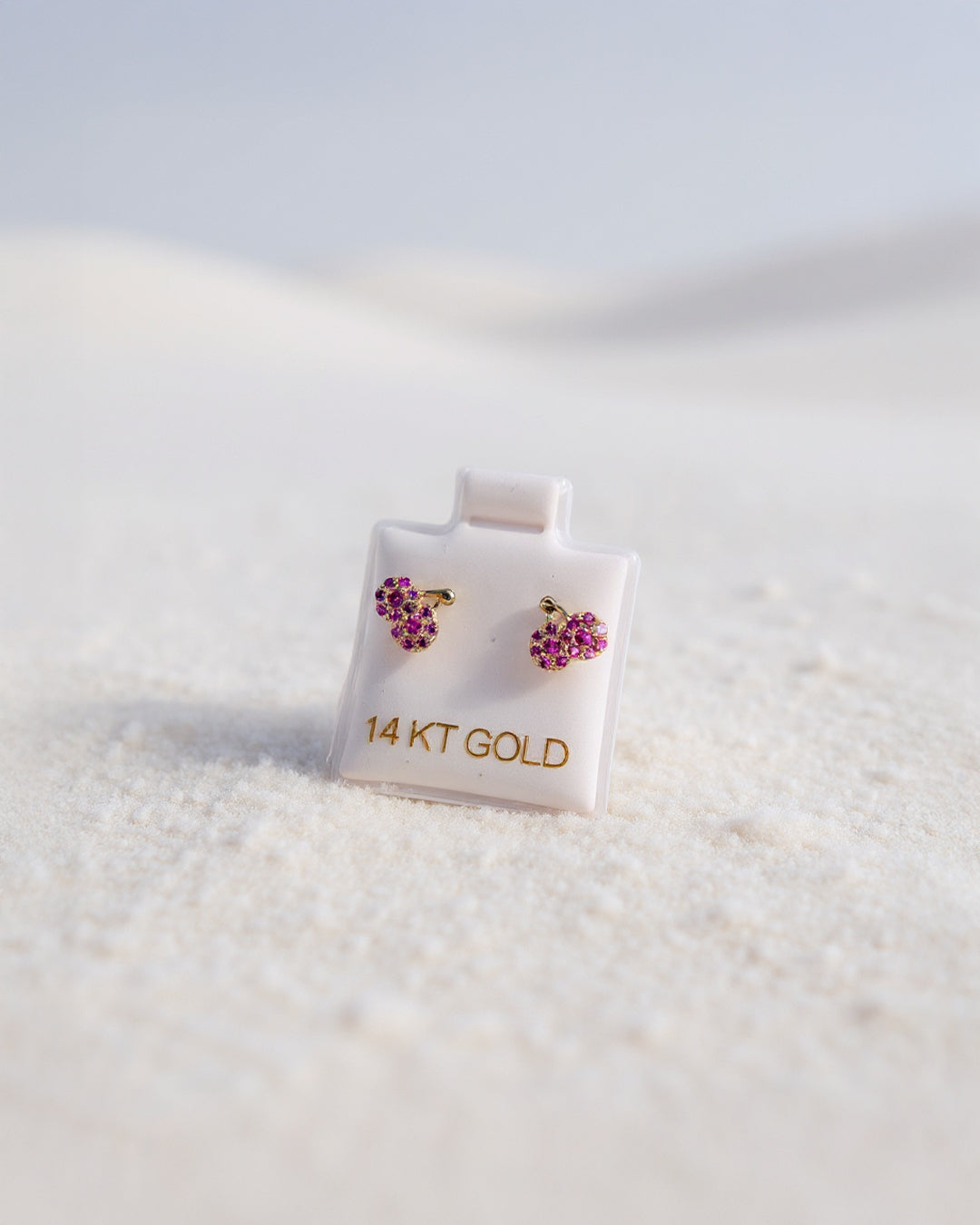 Aritos de Broquel, con Oro Italiano 14k