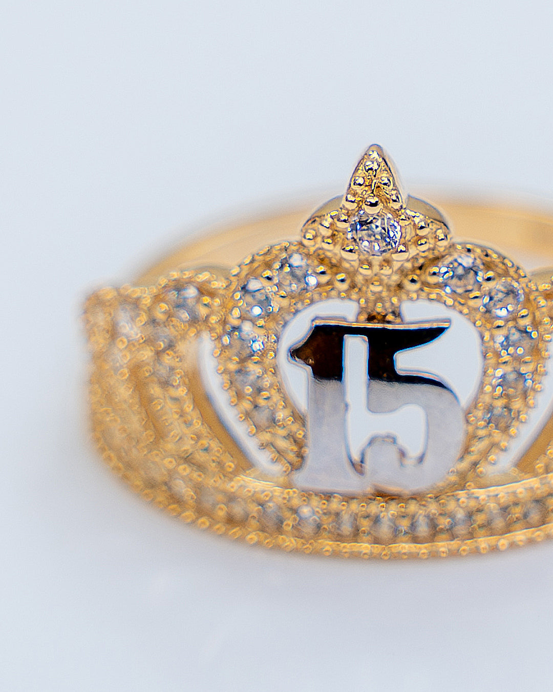 Anillo de Quinceañera, Oro Italiano 14K