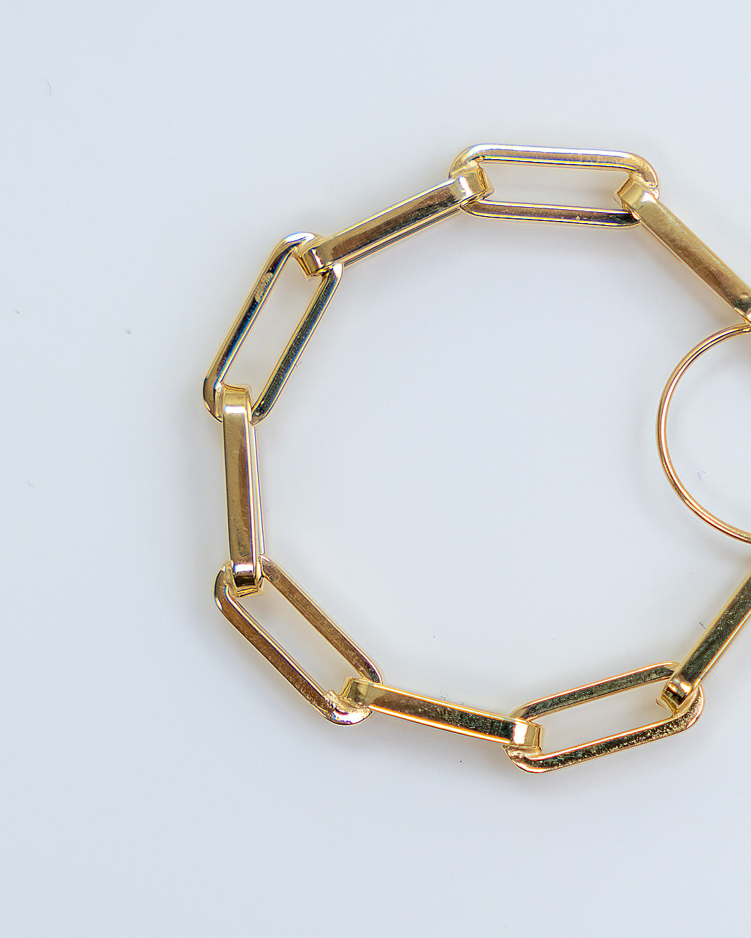 Aros estilo cadena 14K
