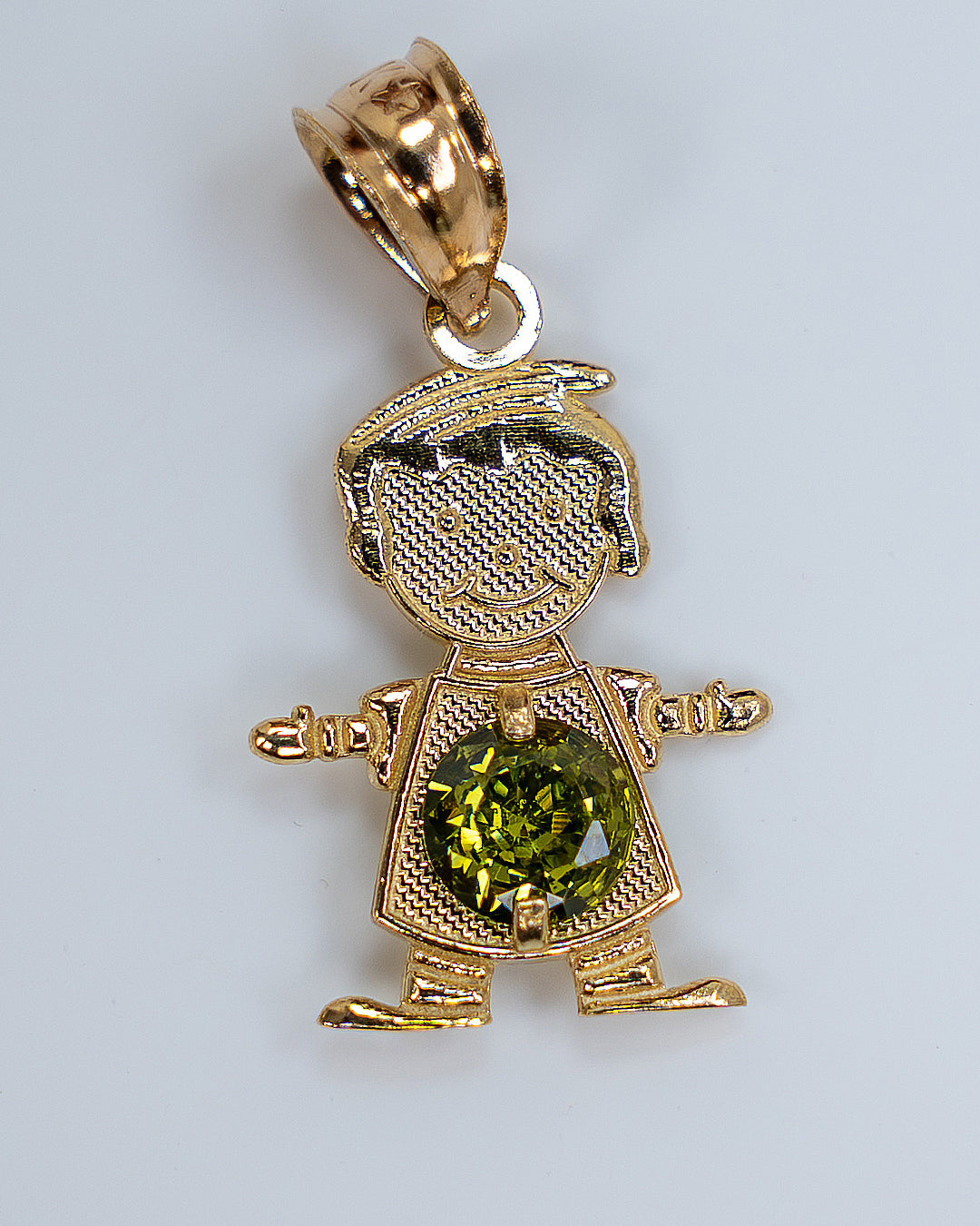 Dije de figura de niño elaborado en Oro Italiano 14k