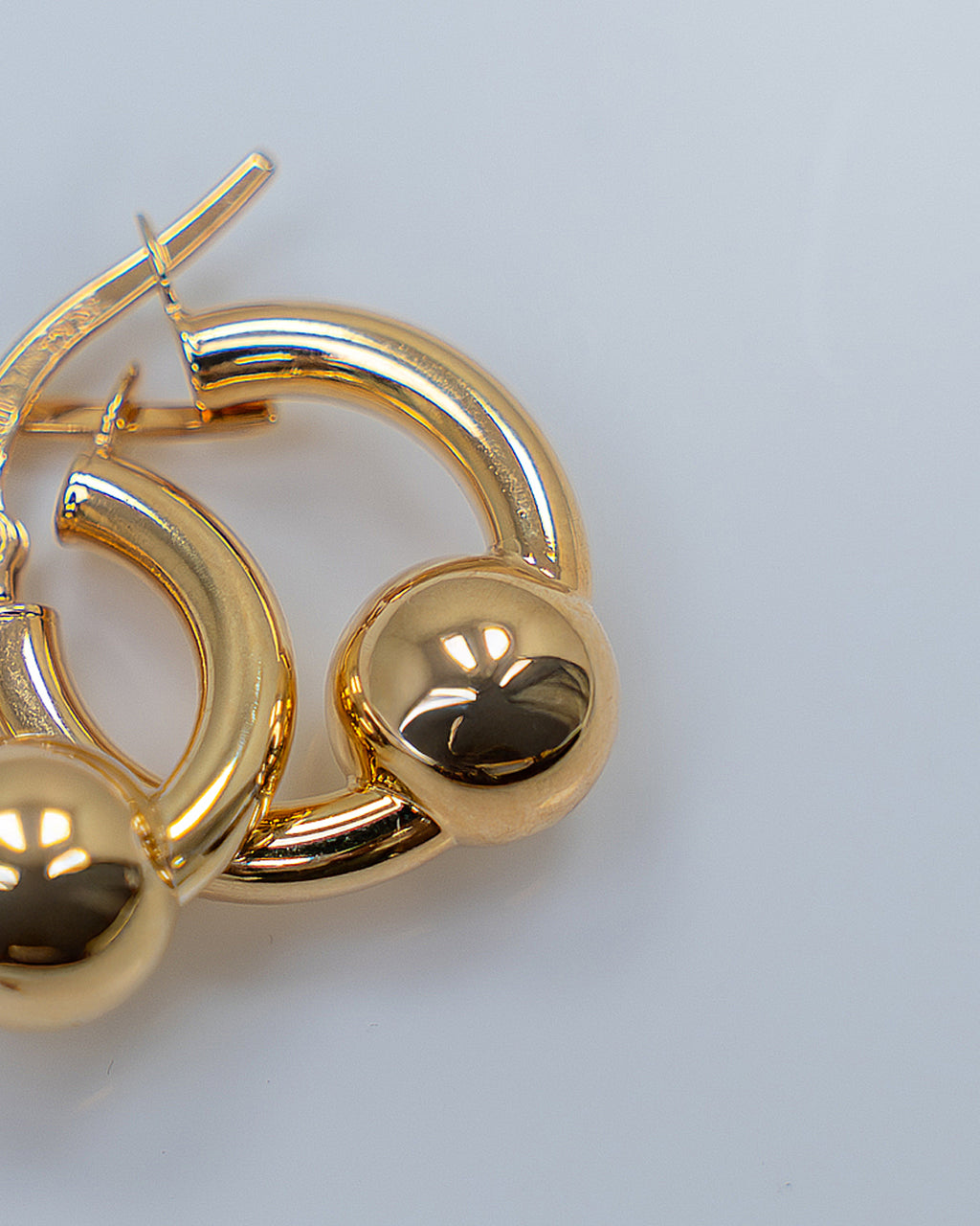 Aros de Oro Italiano 14k, Diseño de argolla clásica.