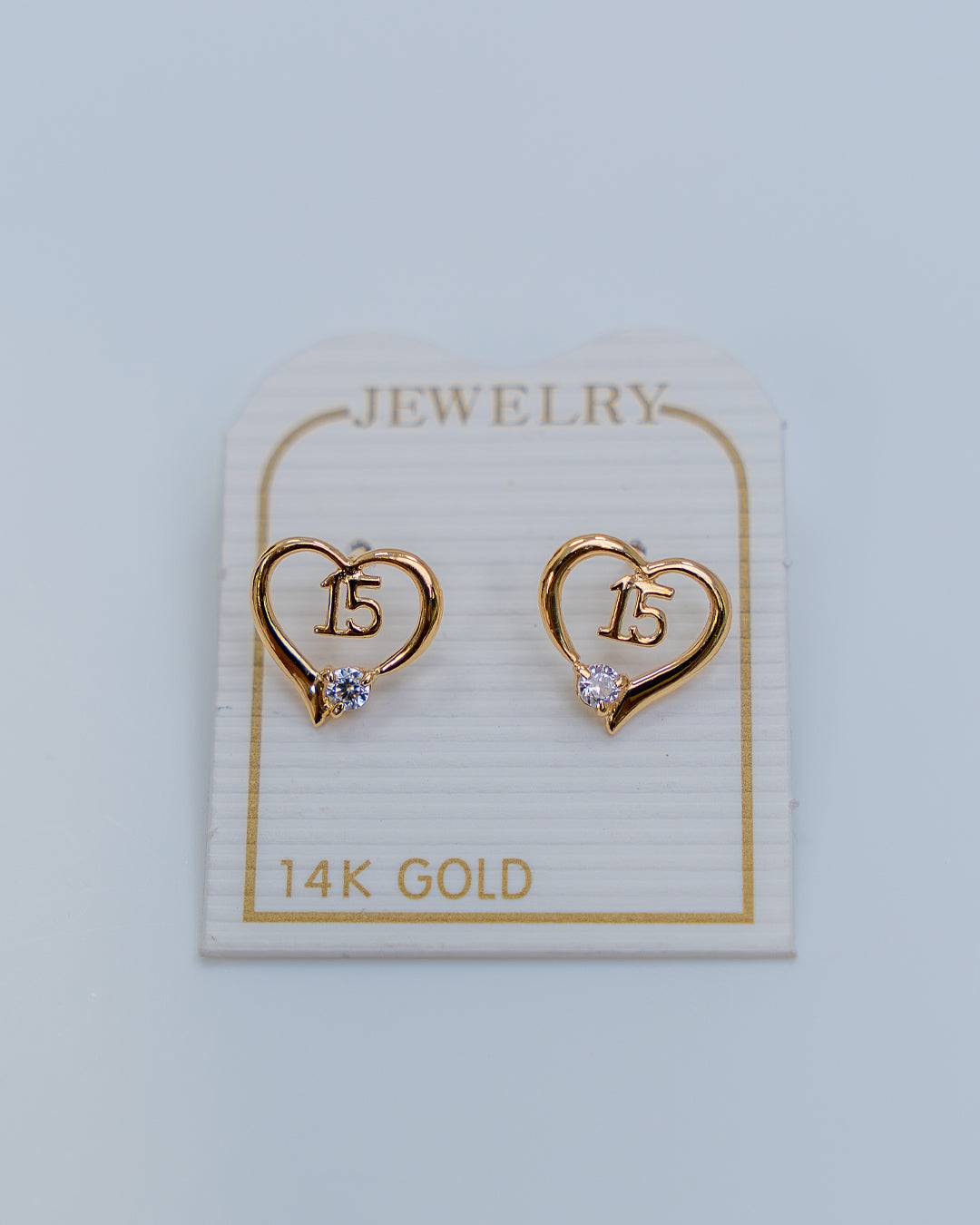 Aritos de Quinceañeras, Oro Italiano 14K