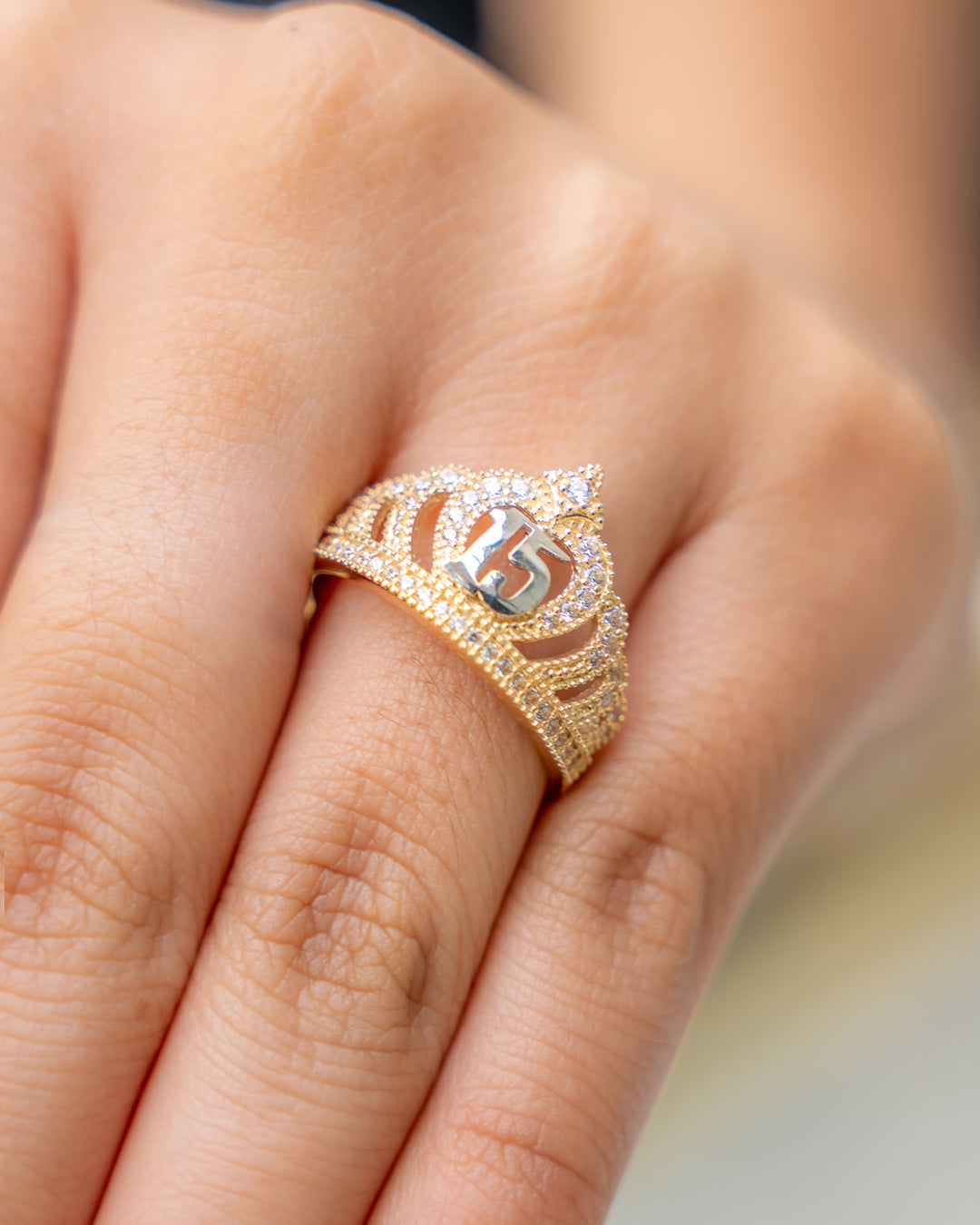 Anillo de Quinceañera, Oro Italiano 14K