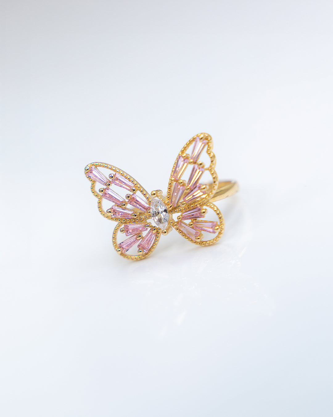 Anillo de Mariposa, Oro 14K,