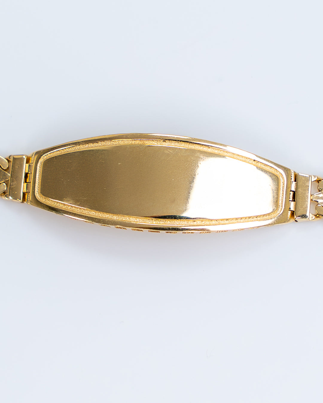 Pulsera diseño de Eslabon Tejido estilo Chino, Oro Italiano 14k