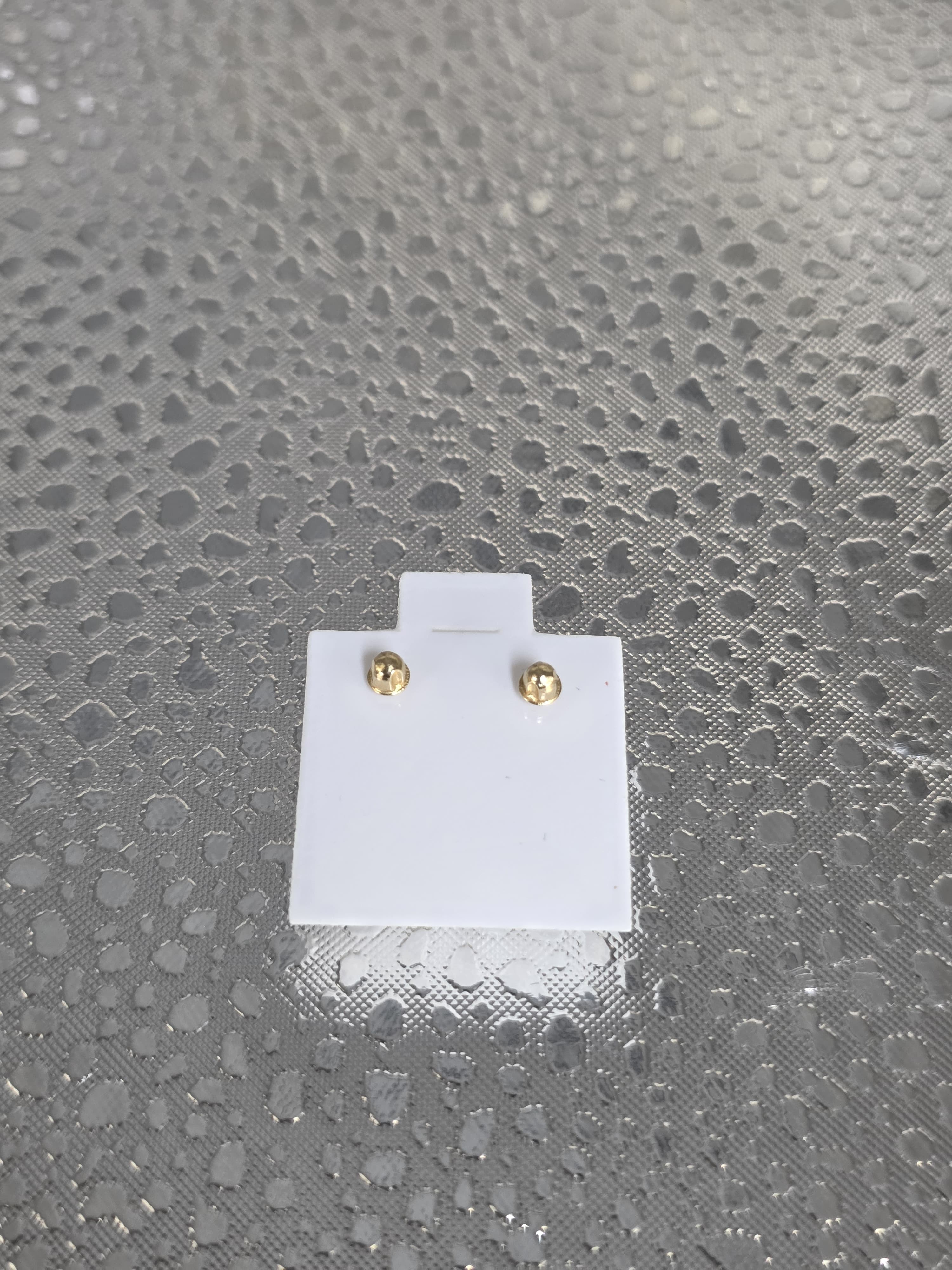 Aretes con circonia oro 14k