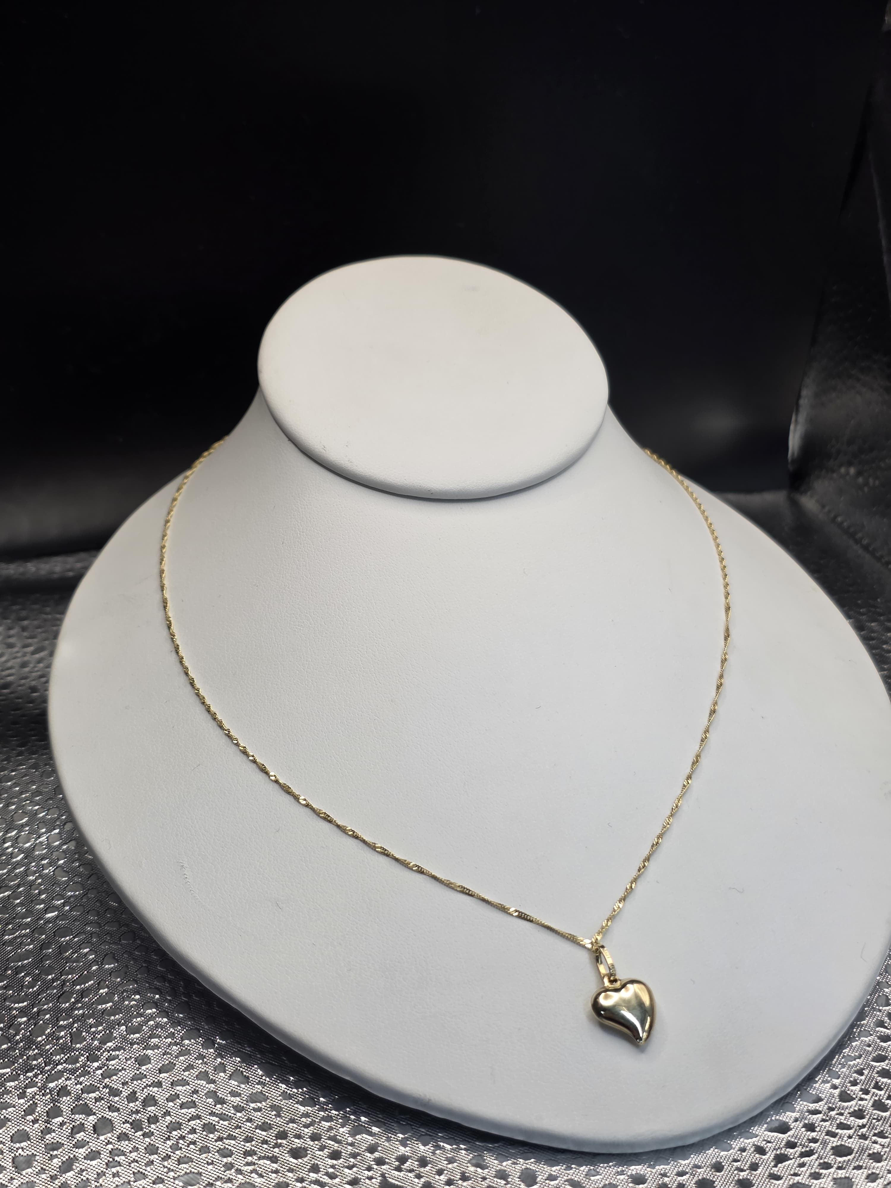 Combo de cadena y dije en oro 14k