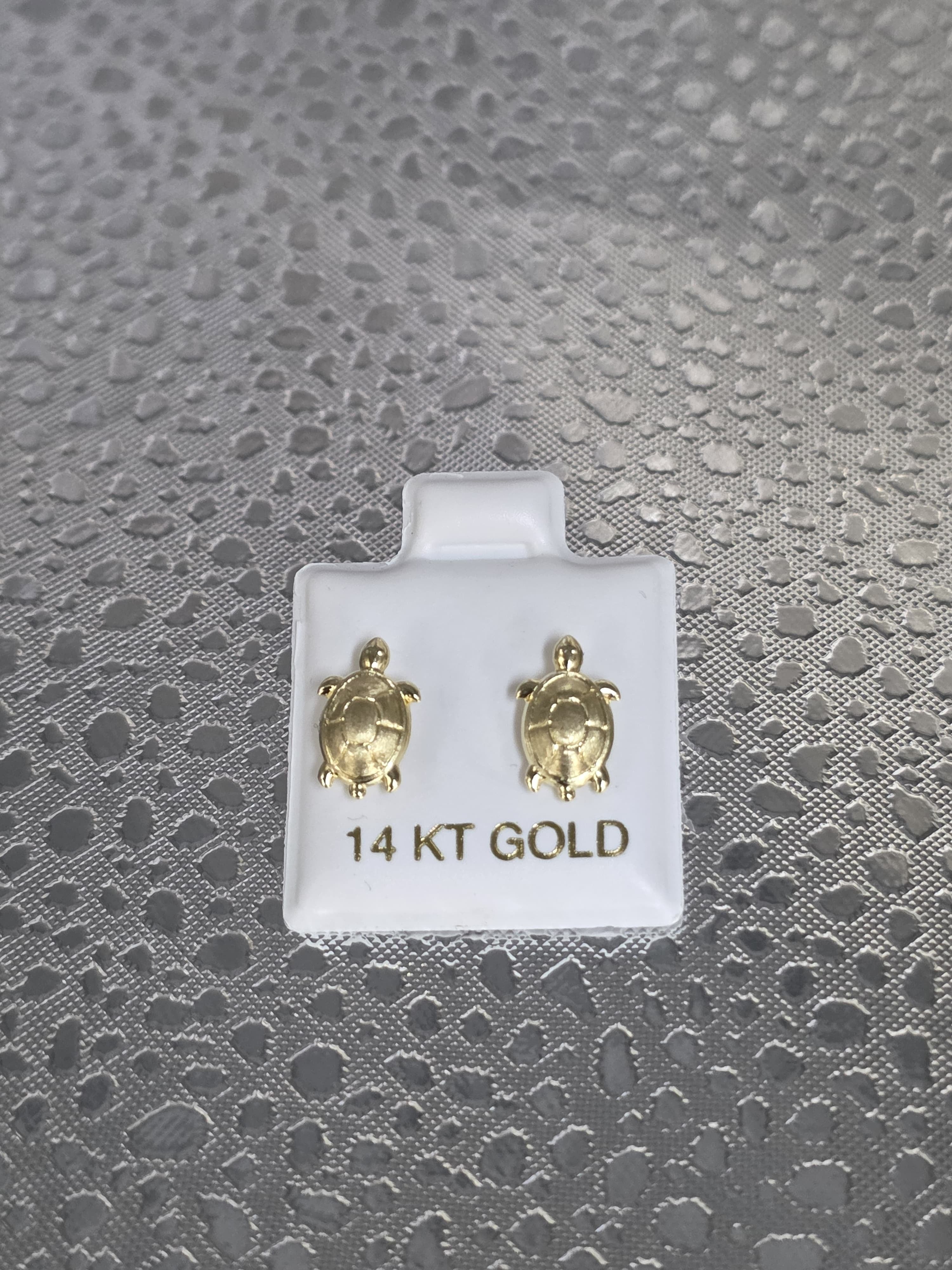 Aretes de tortuga oro 14k