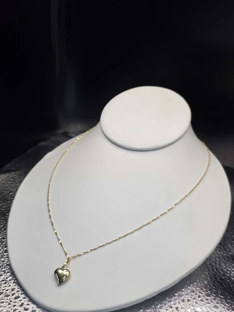 Combo de cadena y dije en oro 14k