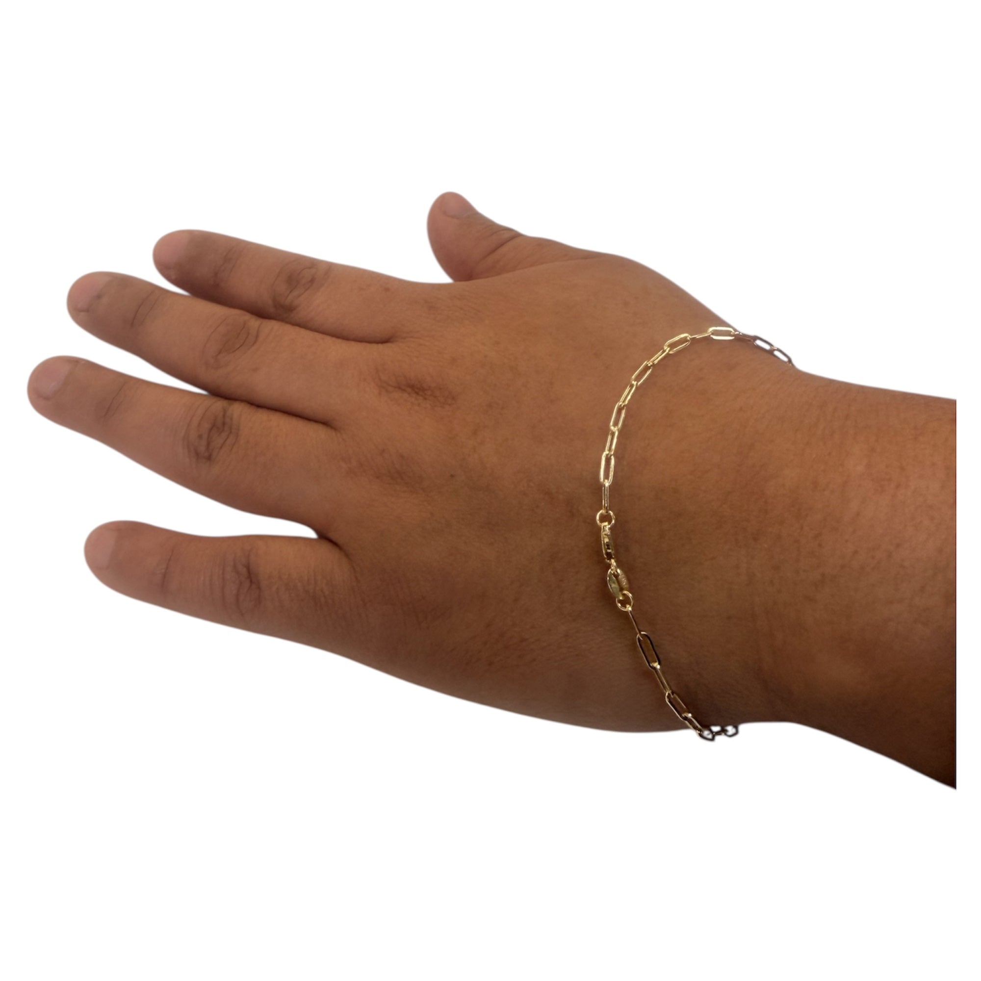 Esclava paperclip oro 14k