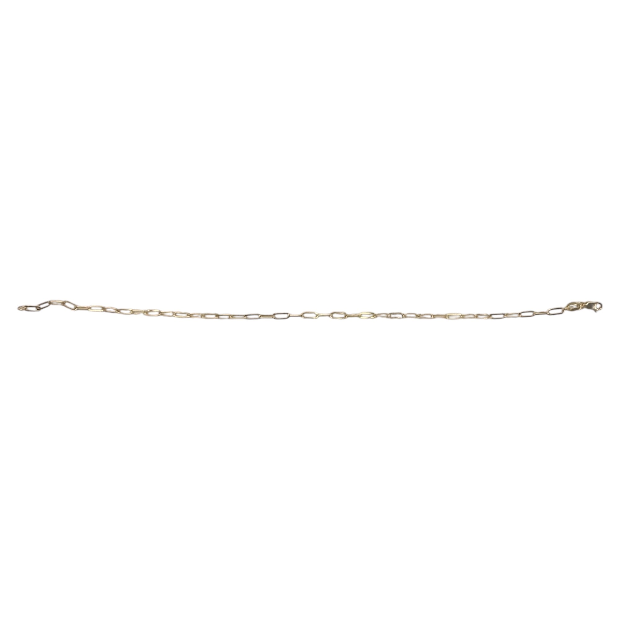 Esclava paperclip oro 14k