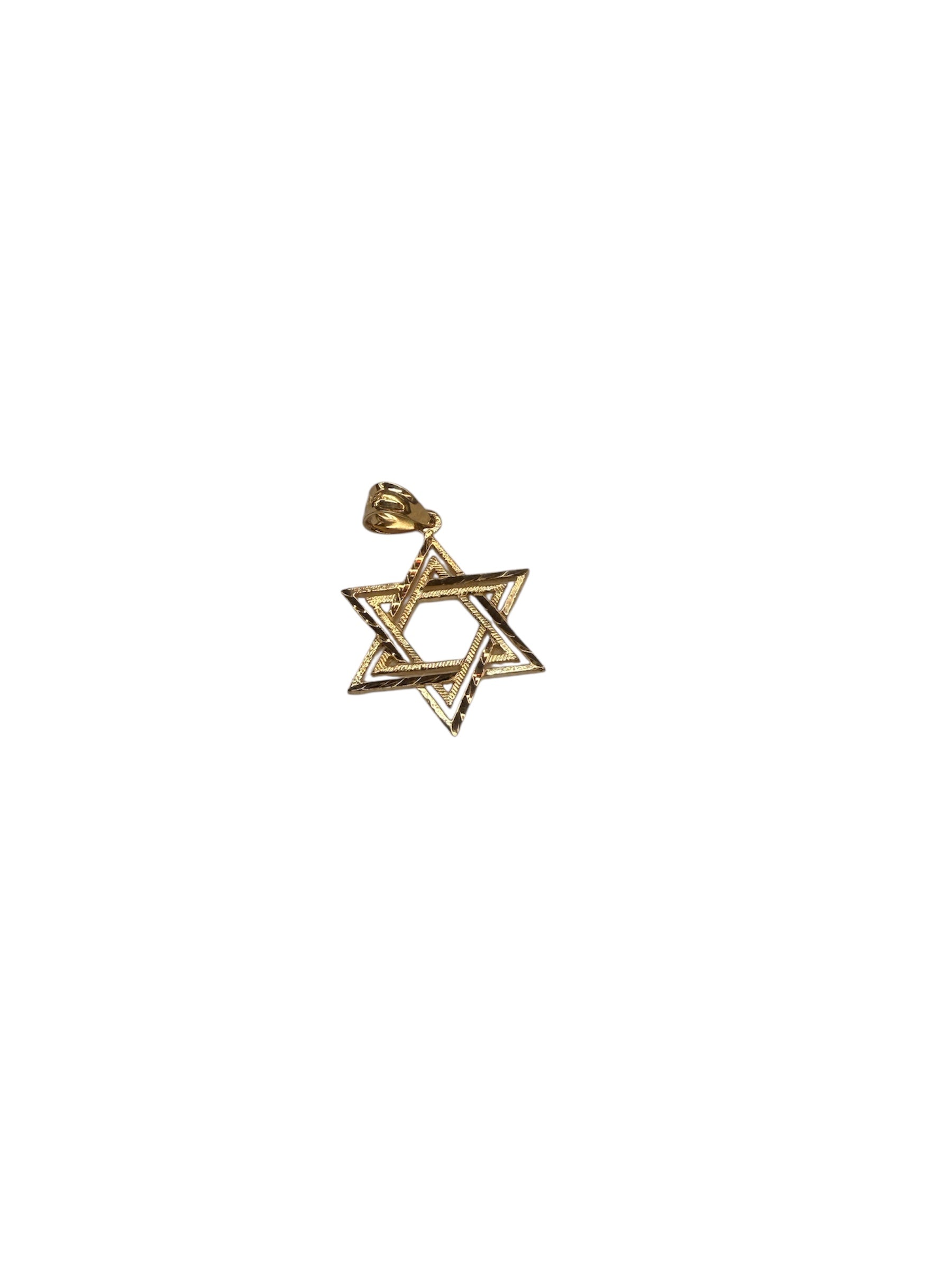 Dije de Estrella de David en oro de 14k