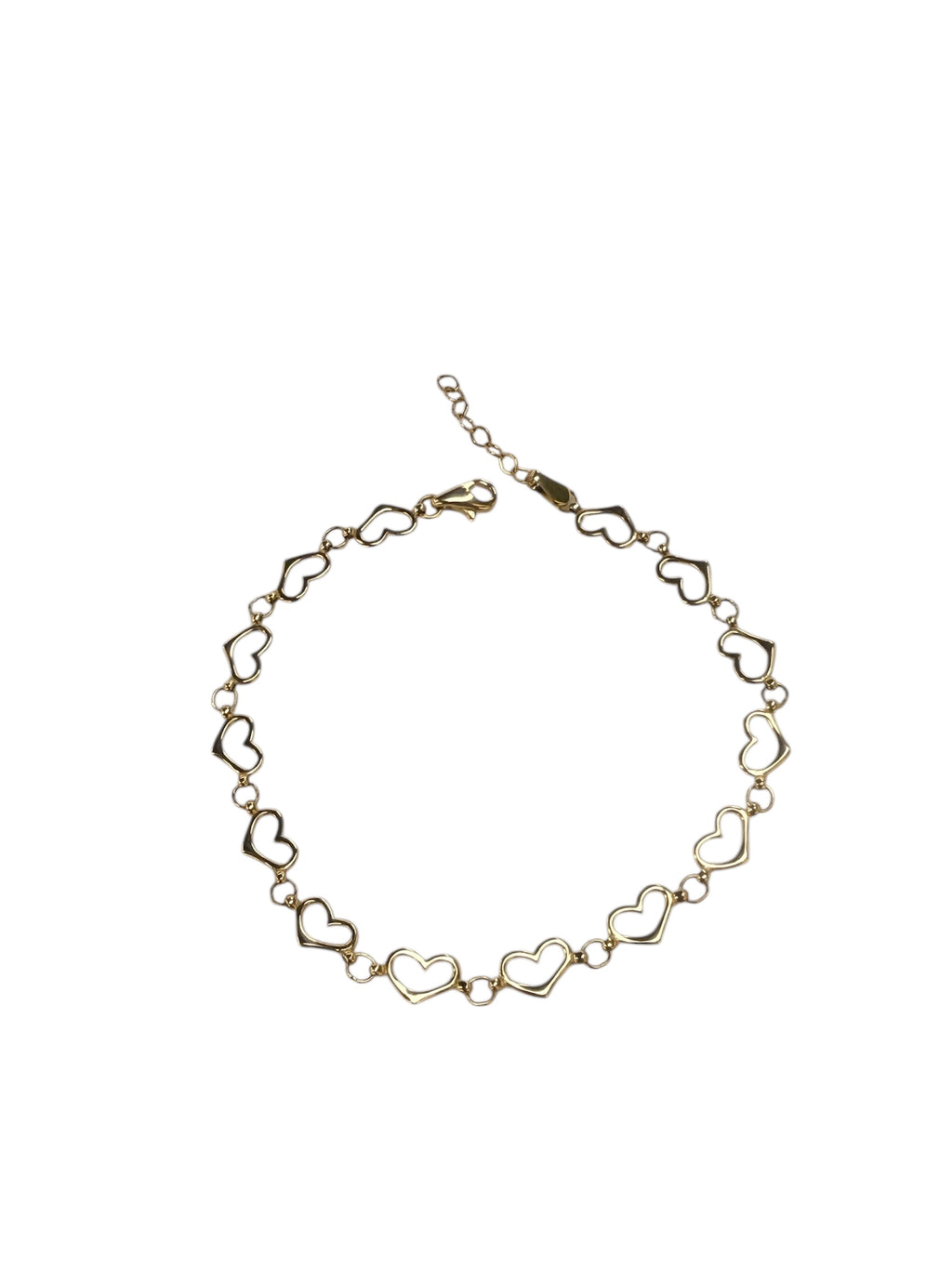Esclava de corazones oro 14k