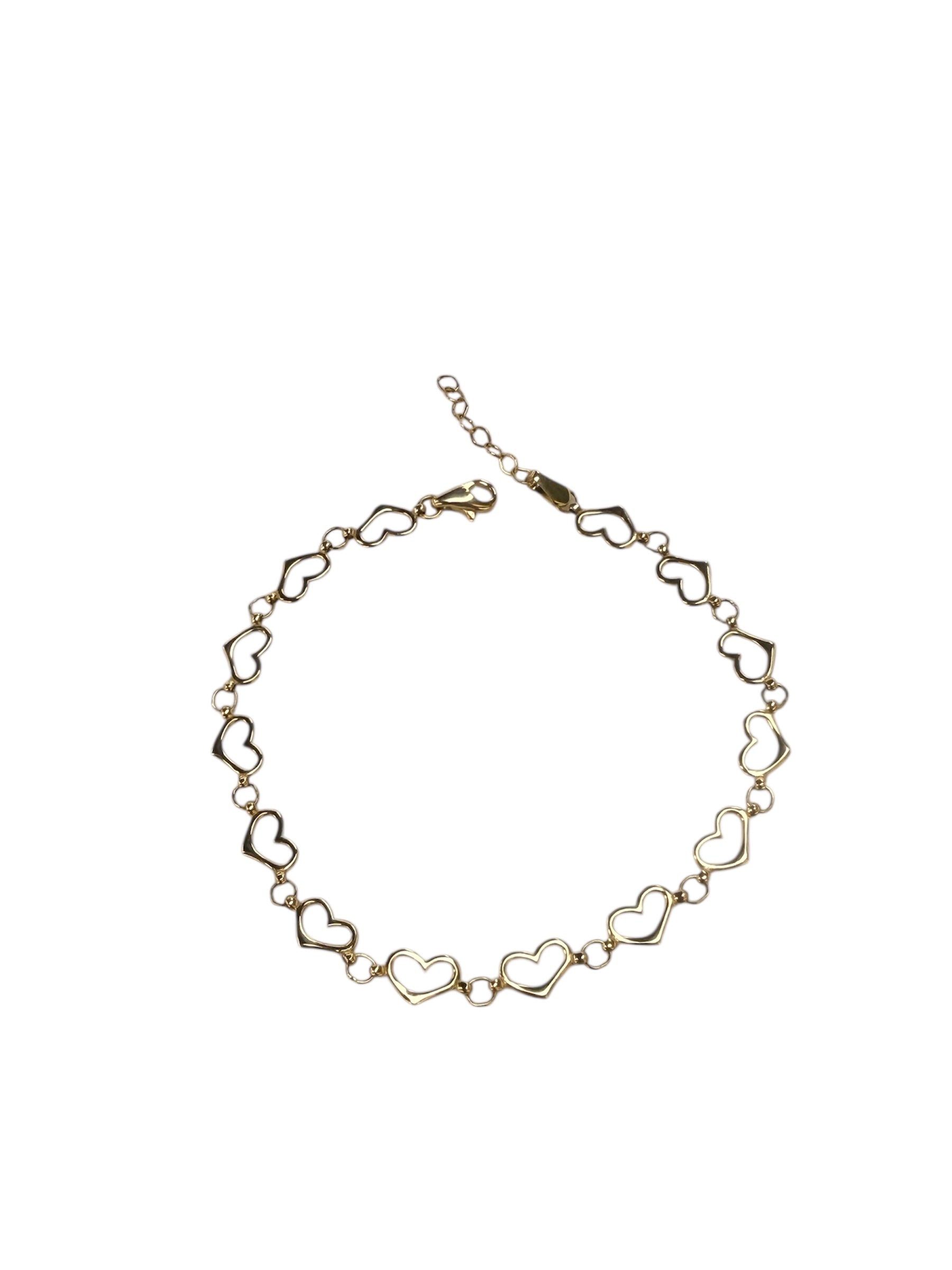Esclava de corazones oro 14k