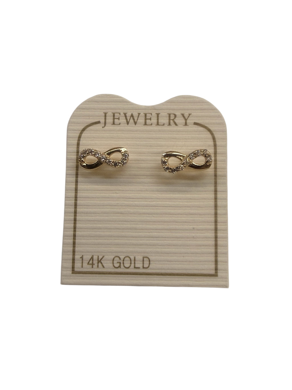 Broqueles de infinito oro 14k