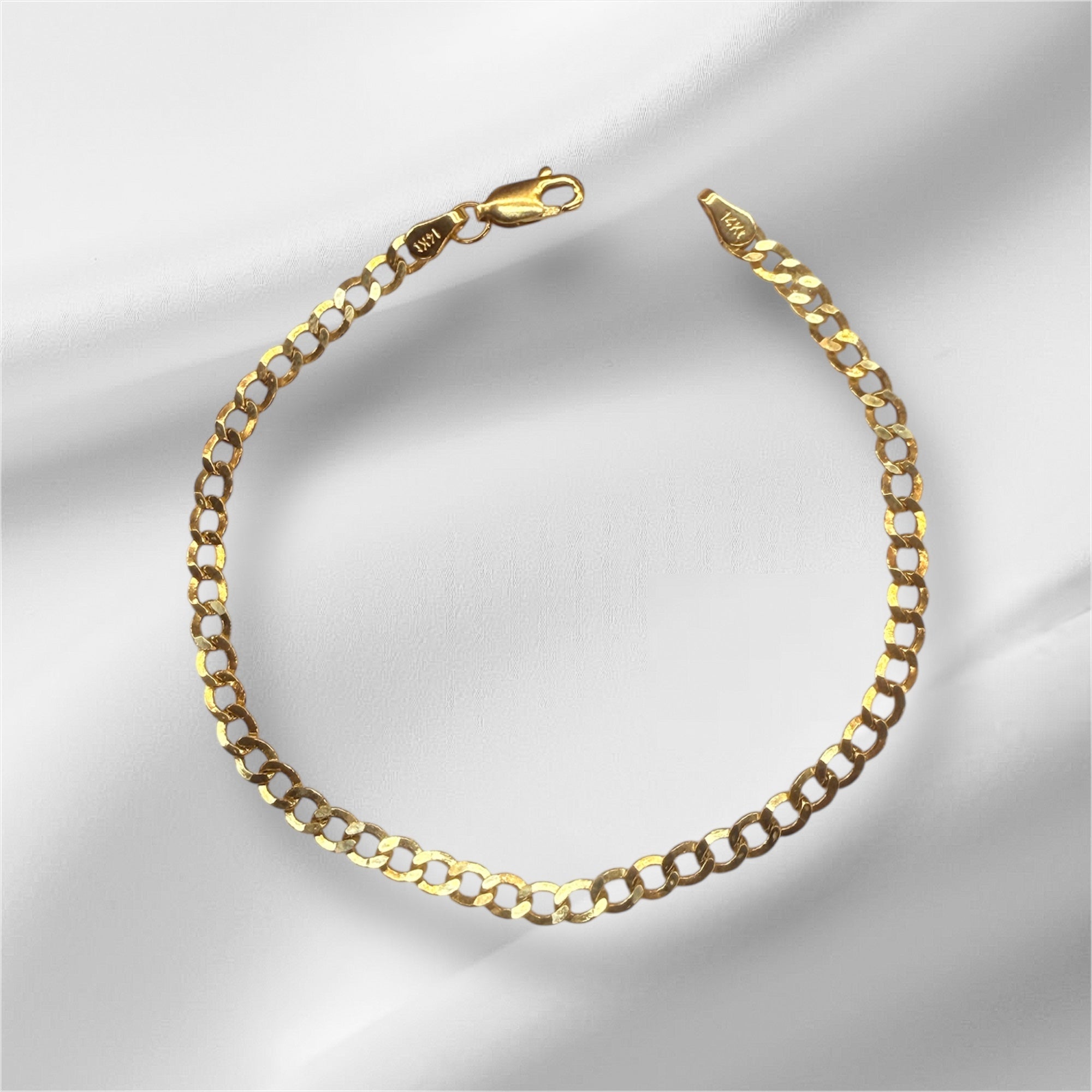 Esclava cubana semi sólida oro 14k