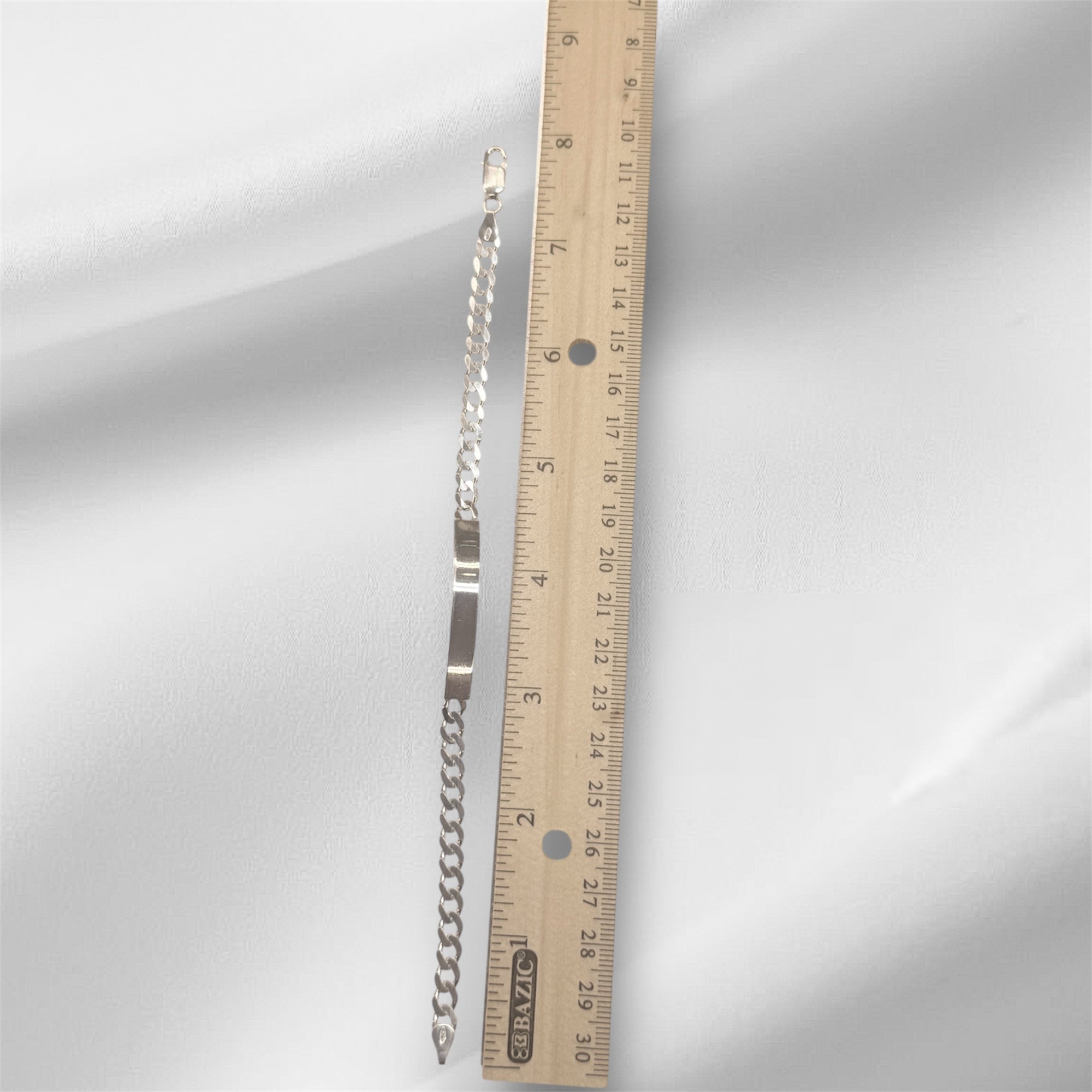 Esclava cubana con placa, plata 925.
