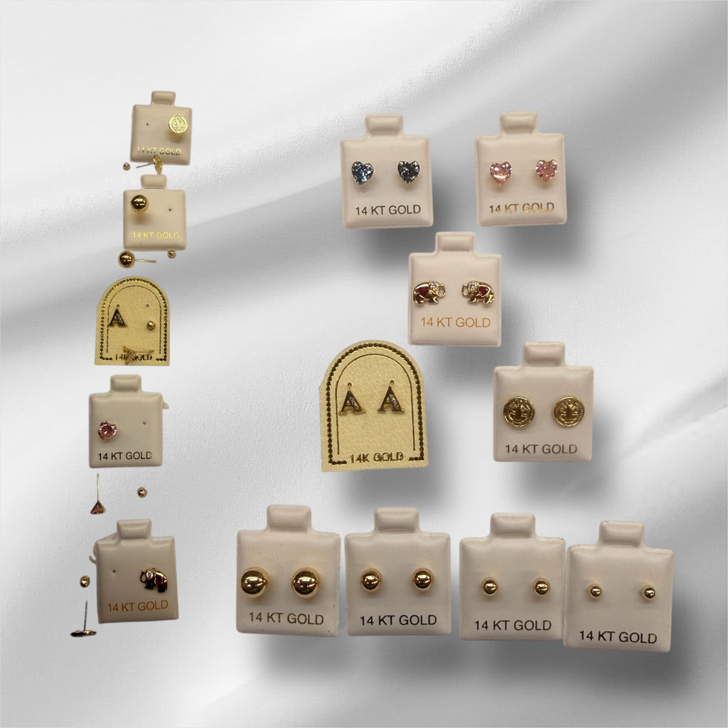 Broqueles en oro 14k