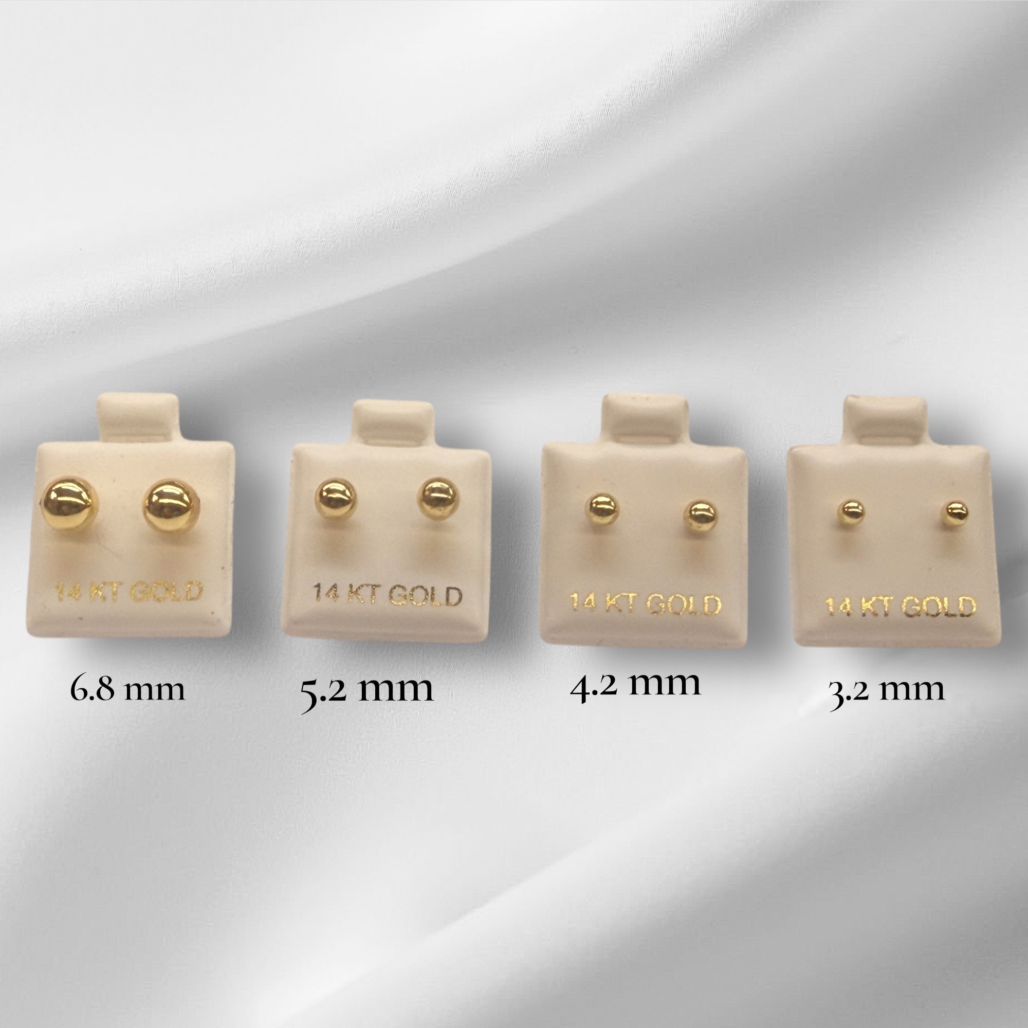 Broqueles en oro 14k