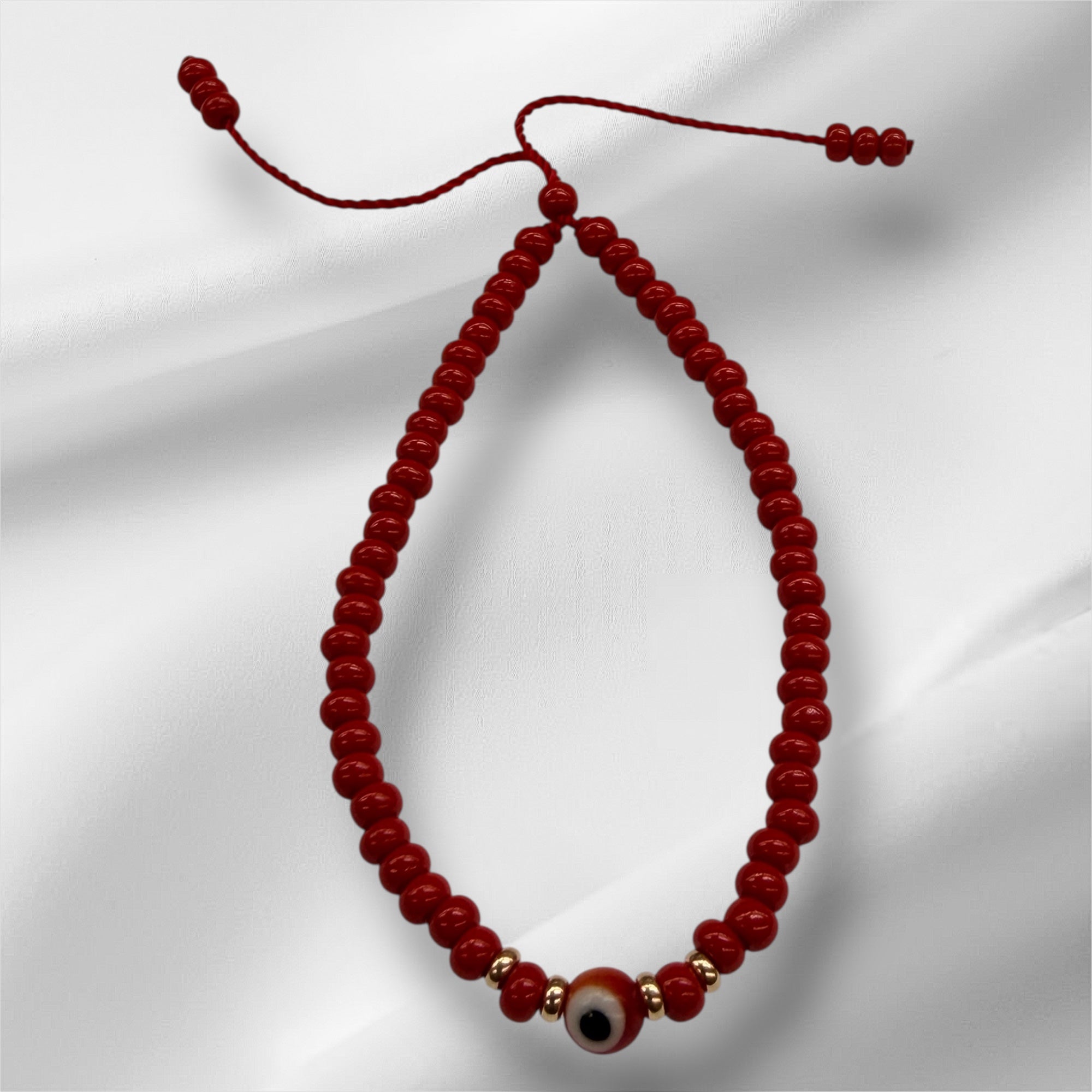 Pulseras de coralitos con oro 14k