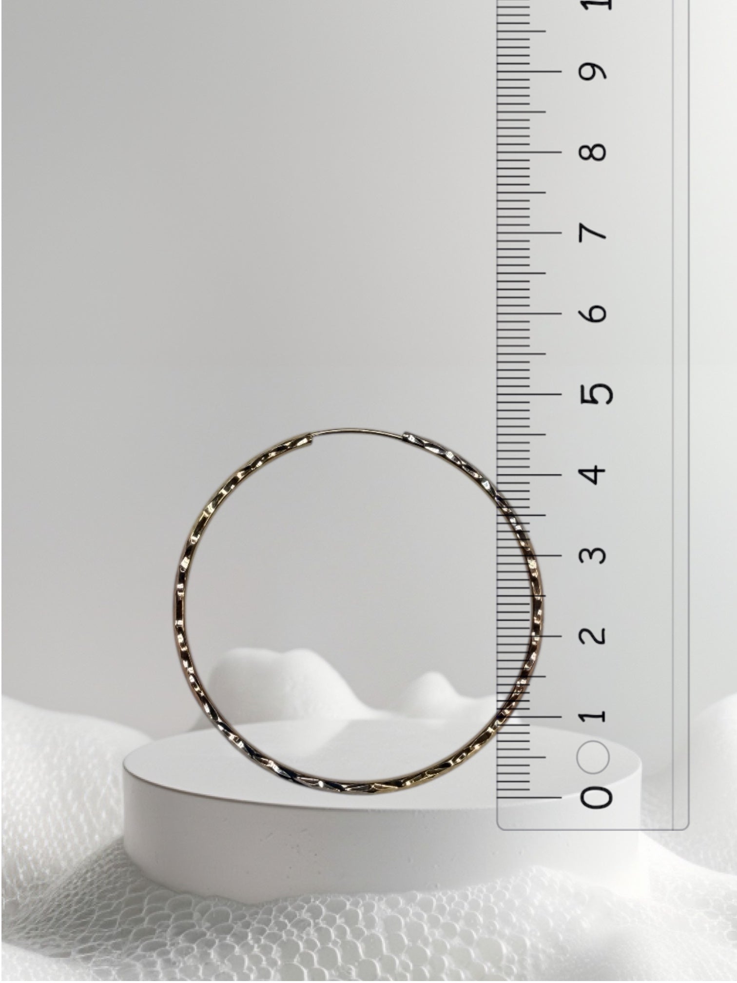 Argollas de tres tonos oro 14k