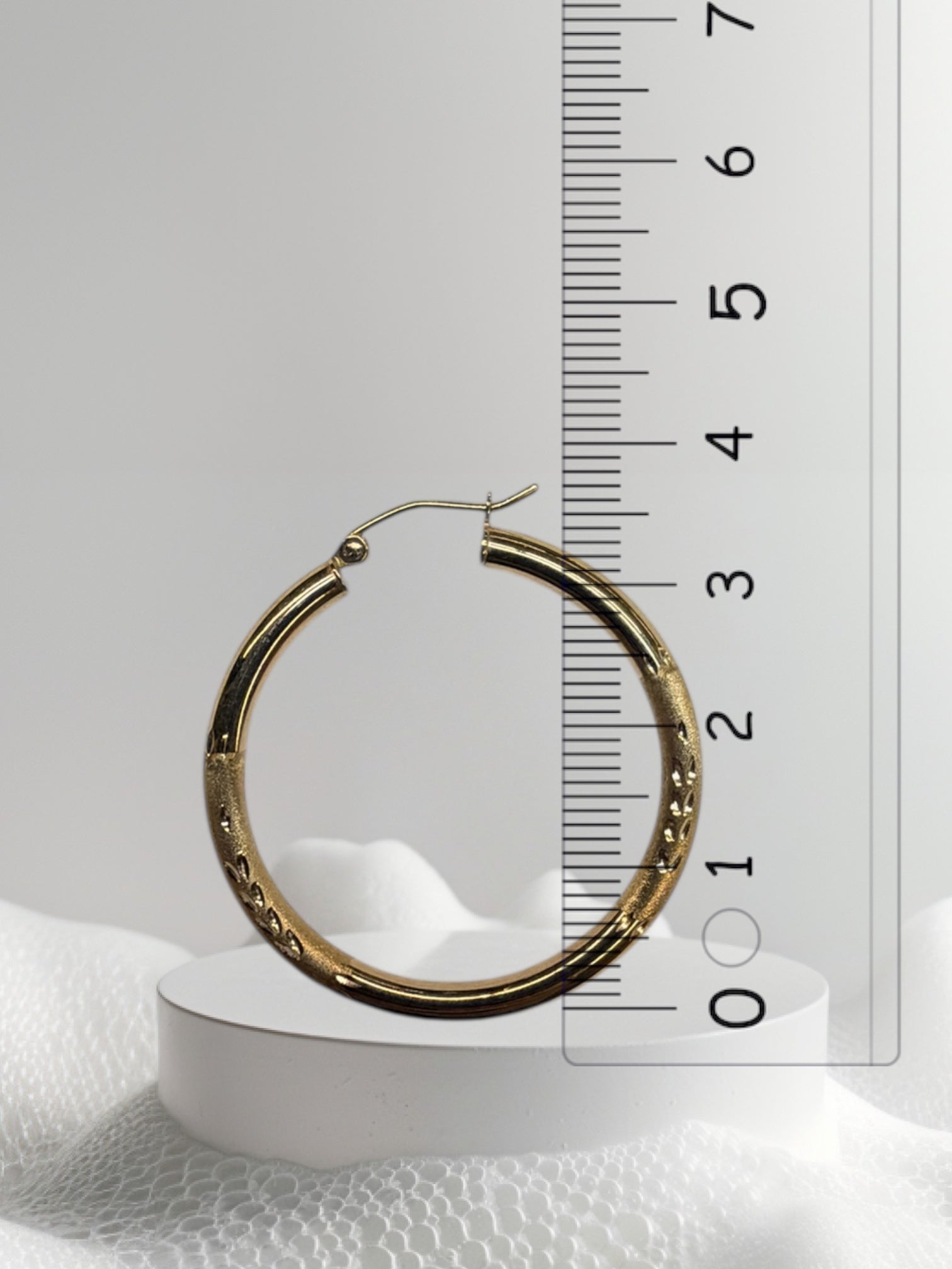 Argollas seme sólidas satinadas oro 14k