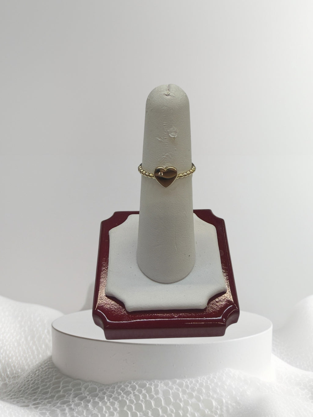 Anillo de corazón oro 14k