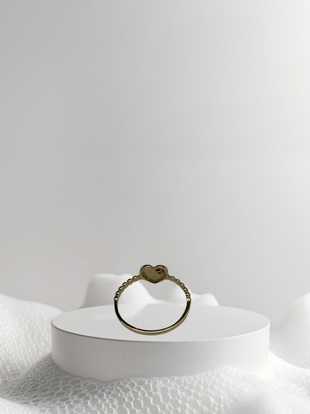 Anillo de corazón oro 14k