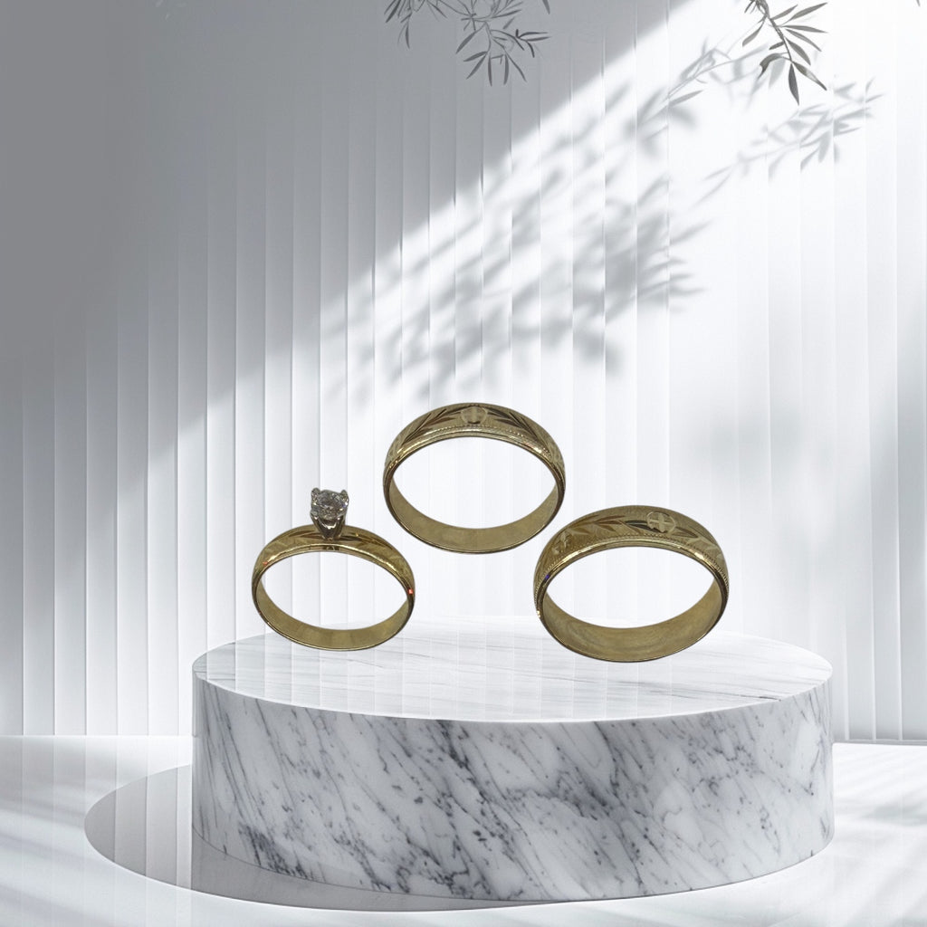 Anillos de matrimonio en oro 14 k