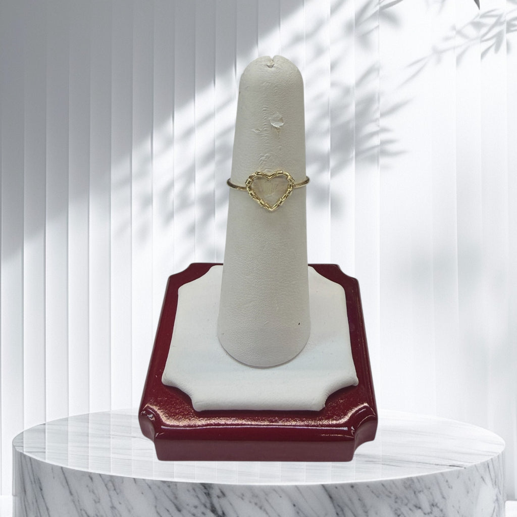 Anillo de corazón oro 14k