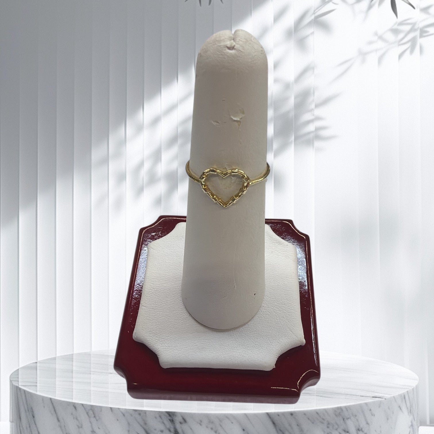 Anillo de corazón oro 14k