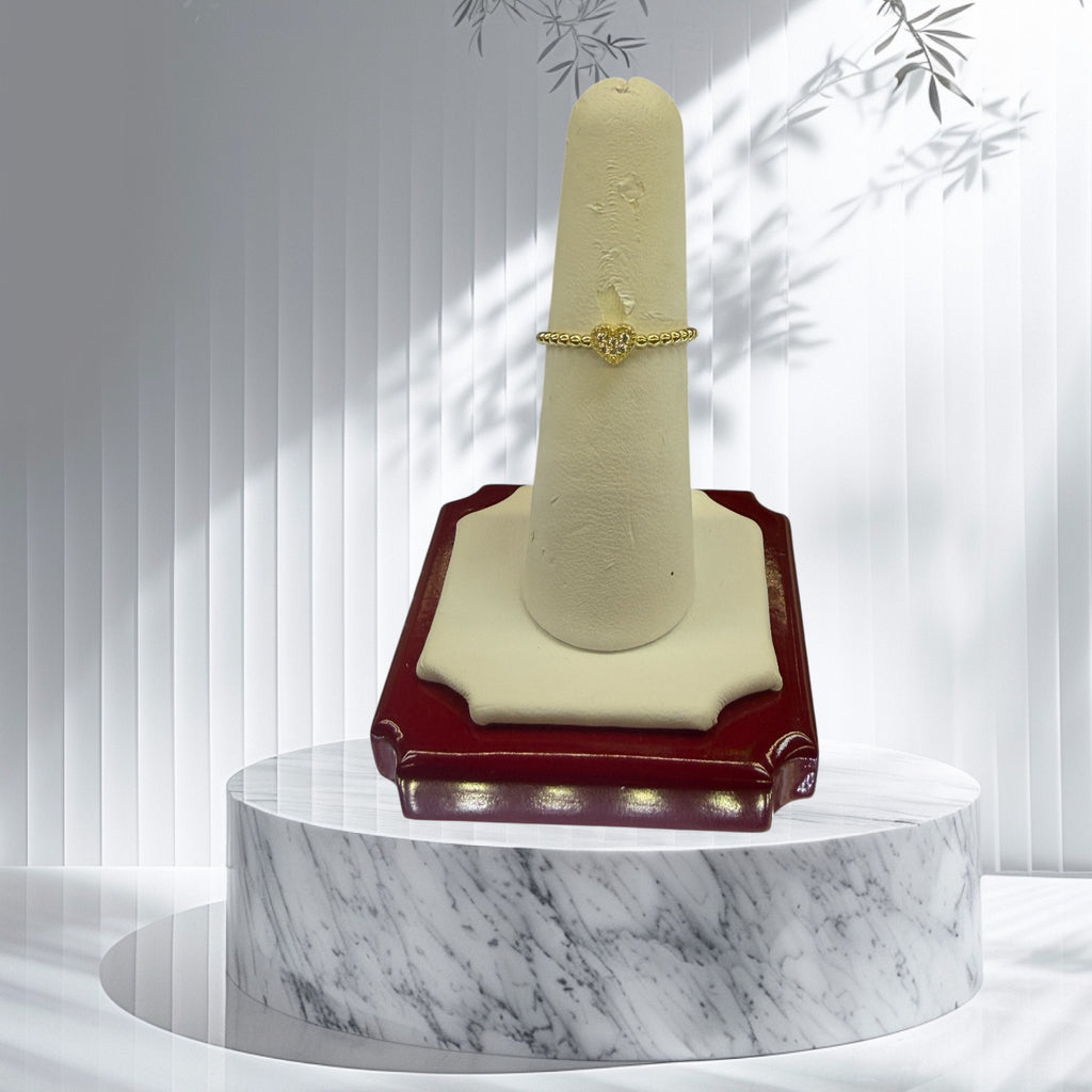 Anillo de corazón oro 14k