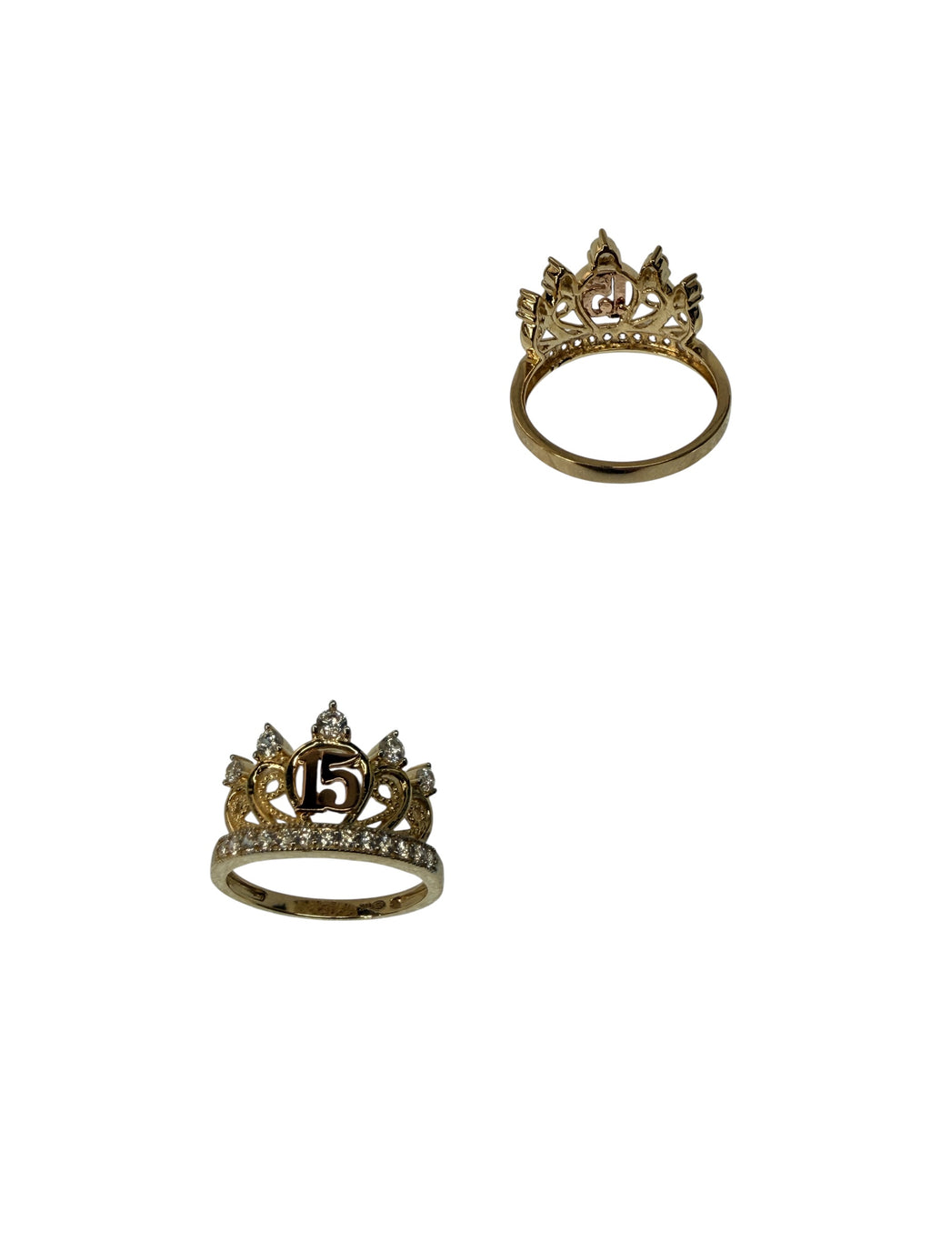 Anillo de 15 años oro 14k