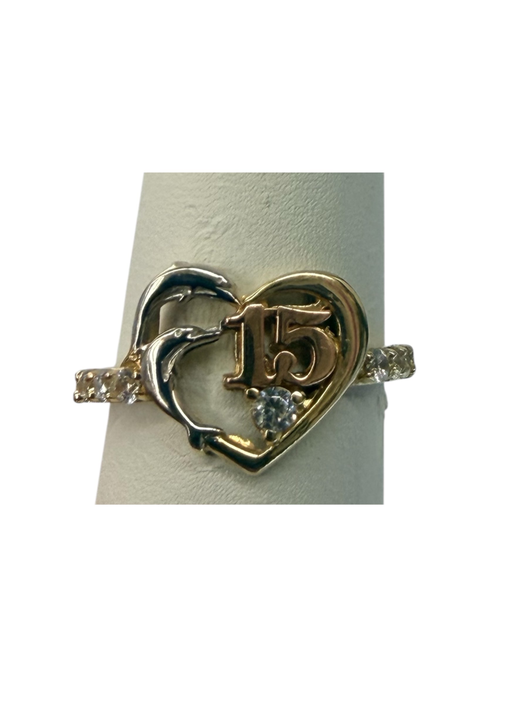 Anillo de 15 años oro 14k