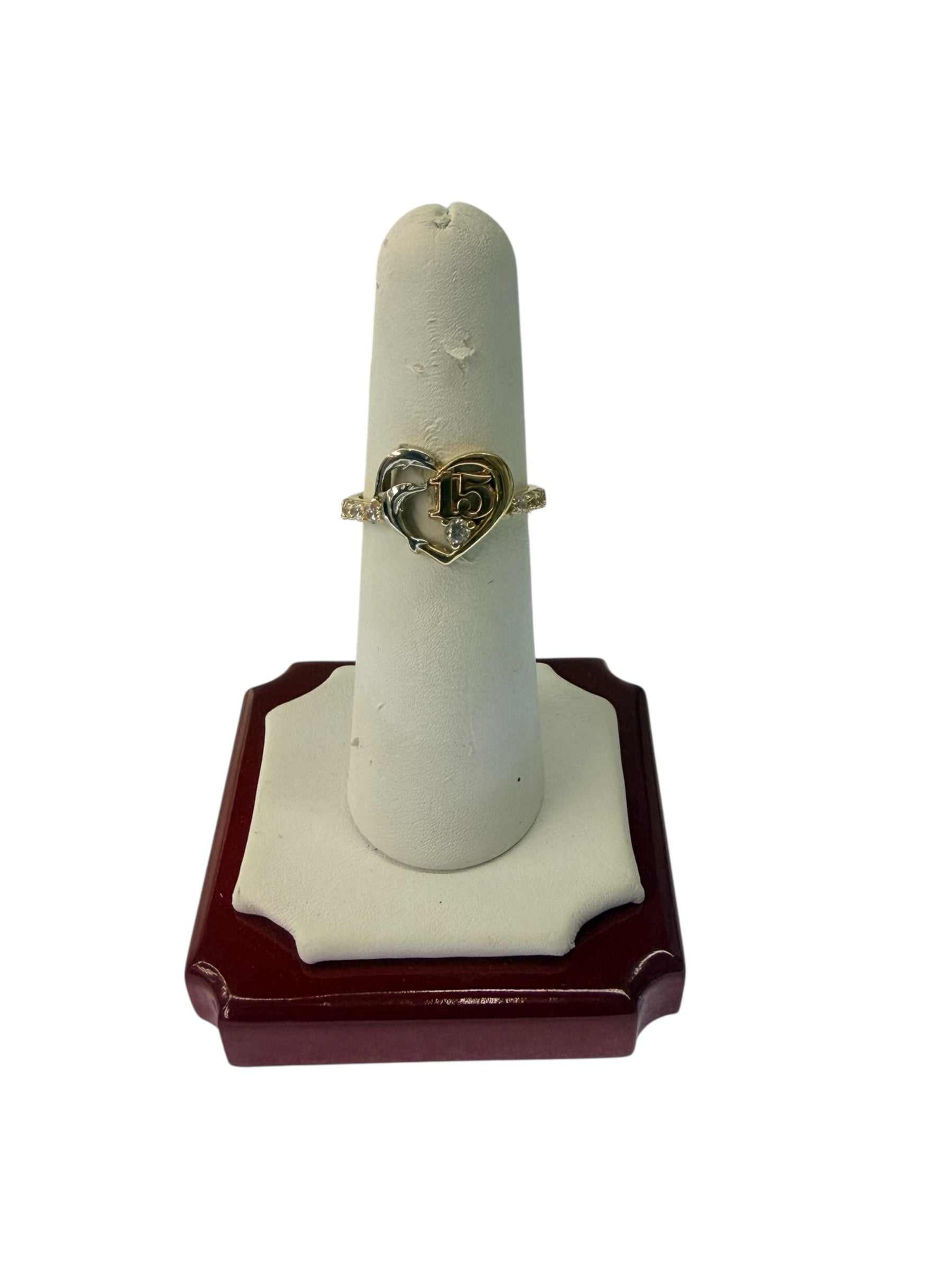 Anillo de 15 años oro 14k