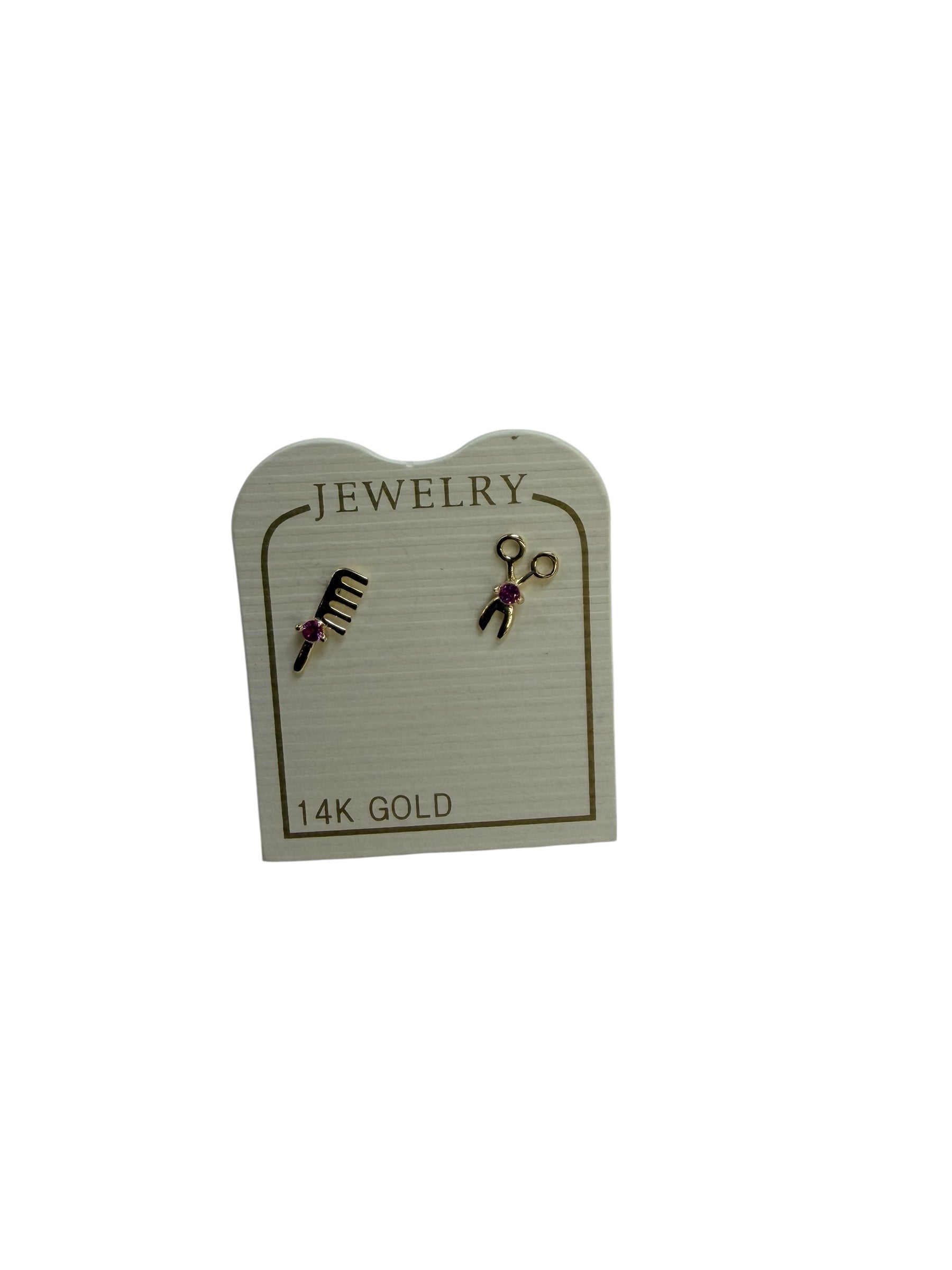 Pequeños broquelitos en oro 14k
