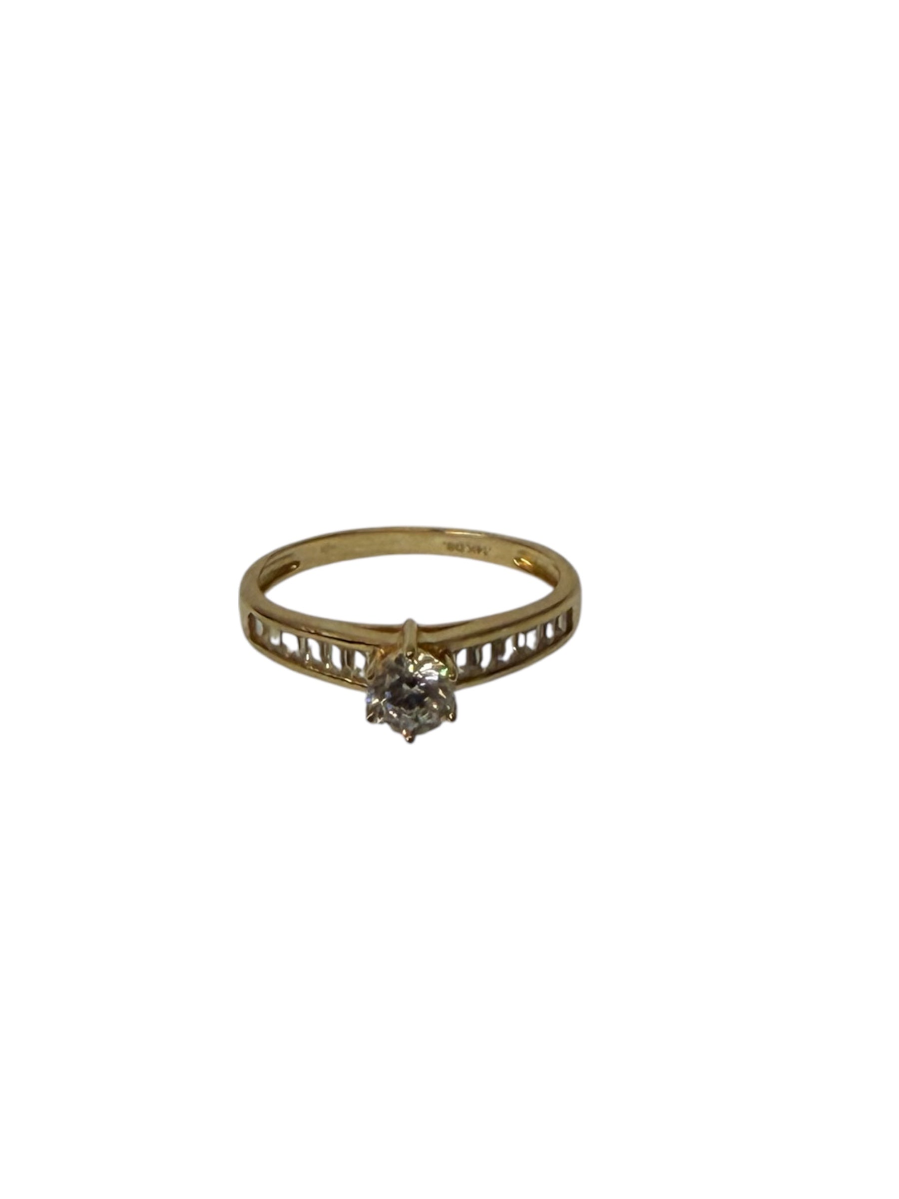 Anillo de compromiso oro 14k