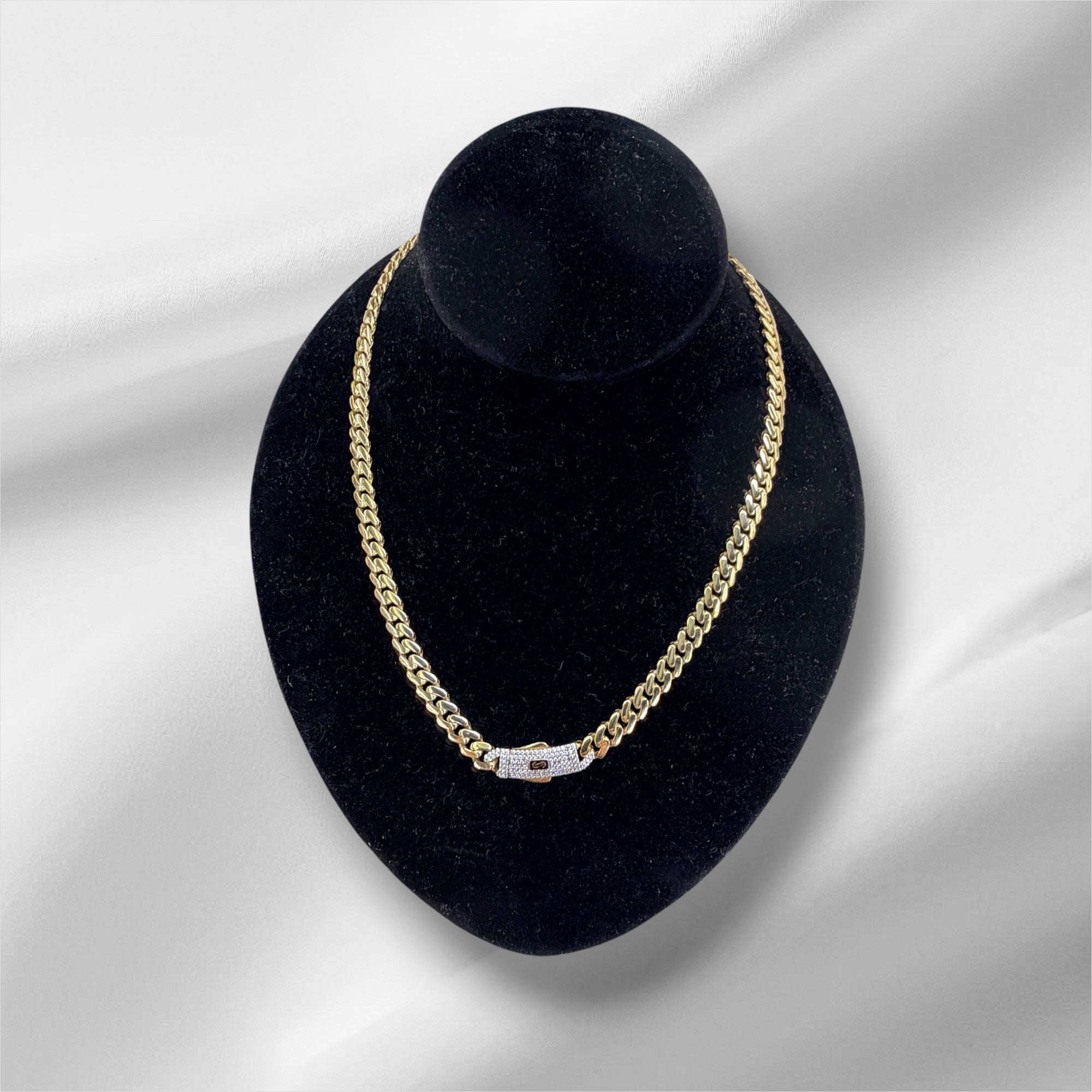 Cadena Mónaco 18”, 6.5mm oro 14k